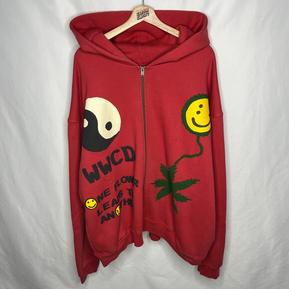 Cactus Plant Flea Market CPFM Earth First WWCD One Flower Leads Zip Up XL - Picture 1 of 7